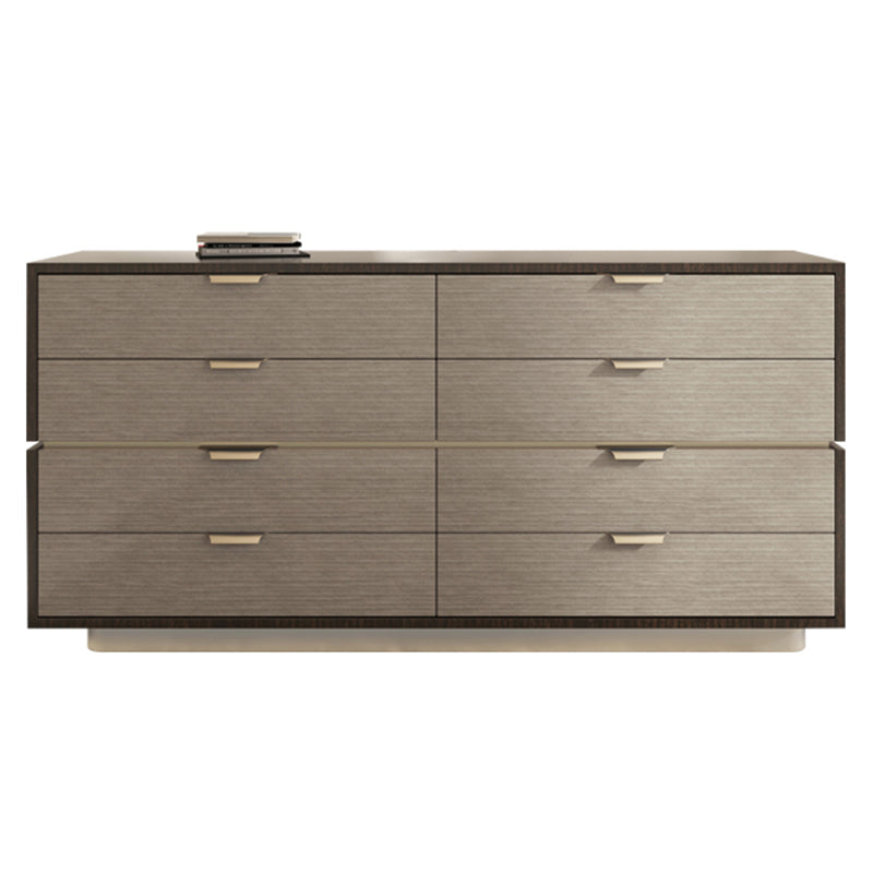 16.38-inch Width Storage Chest Modern Storage Chest Dresser with 3/8/5 Drawers 63"L x 17"W x 36"H Grey Solid Wood Clearhalo 'Bedroom Furniture' 'Dressers & Chests' 'dressers_chests' 'furn' 'furn_dressers_chests' 'Furniture' 6822700