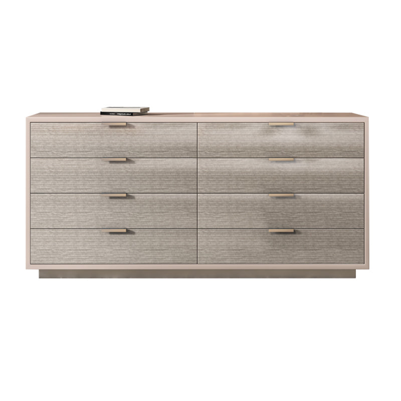 16.38-inch Width Storage Chest Modern Storage Chest Dresser with 3/8/5 Drawers 55"L x 17"W x 36"H Light Gray Solid Wood Clearhalo 'Bedroom Furniture' 'Dressers & Chests' 'dressers_chests' 'furn' 'furn_dressers_chests' 'Furniture' 6822712