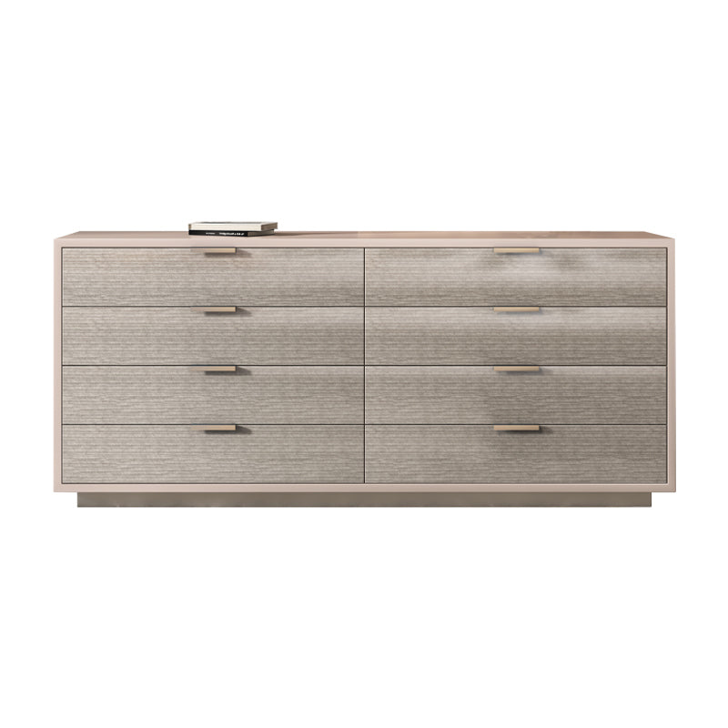 16.38-inch Width Storage Chest Modern Storage Chest Dresser with 3/8/5 Drawers 63"L x 17"W x 36"H Light Gray Solid Wood Clearhalo 'Bedroom Furniture' 'Dressers & Chests' 'dressers_chests' 'furn' 'furn_dressers_chests' 'Furniture' 6822713