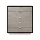 16.38-inch Width Storage Chest Modern Storage Chest Dresser with 3/8/5 Drawers 18"L x 17"W x 23"H Smoke Gray Solid Wood Clearhalo 'Bedroom Furniture' 'Dressers & Chests' 'dressers_chests' 'furn' 'furn_dressers_chests' 'Furniture' 6822715