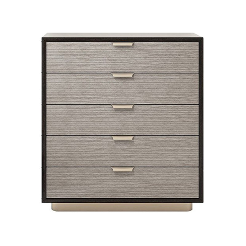 16.38-inch Width Storage Chest Modern Storage Chest Dresser with 3/8/5 Drawers 18"L x 17"W x 23"H Smoke Gray Solid Wood Clearhalo 'Bedroom Furniture' 'Dressers & Chests' 'dressers_chests' 'furn' 'furn_dressers_chests' 'Furniture' 6822715