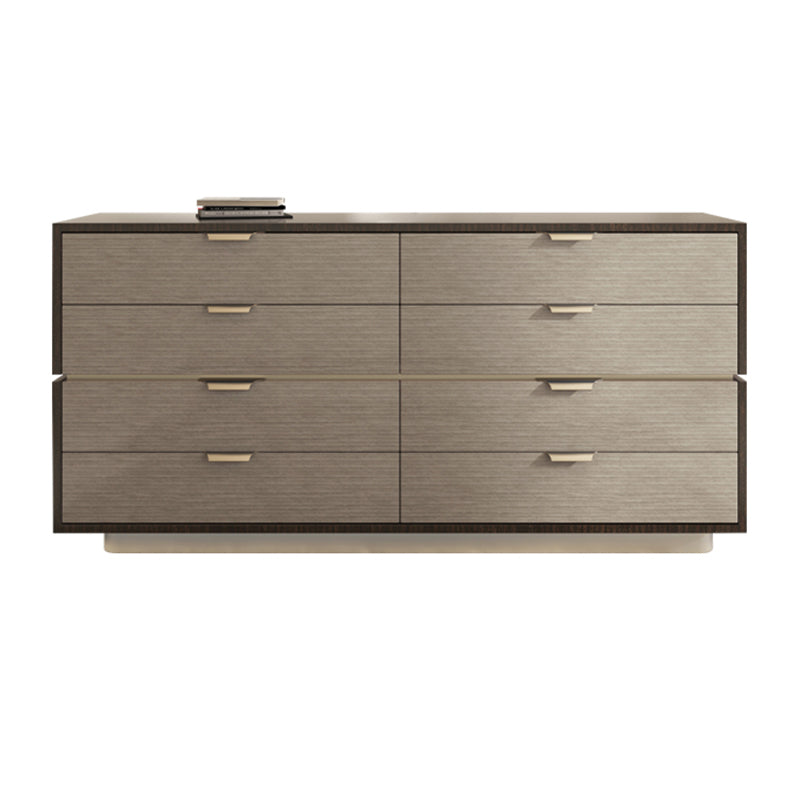 16.38-inch Width Storage Chest Modern Storage Chest Dresser with 3/8/5 Drawers 63"L x 17"W x 36"H Smoke Gray Solid Wood Clearhalo 'Bedroom Furniture' 'Dressers & Chests' 'dressers_chests' 'furn' 'furn_dressers_chests' 'Furniture' 6822717
