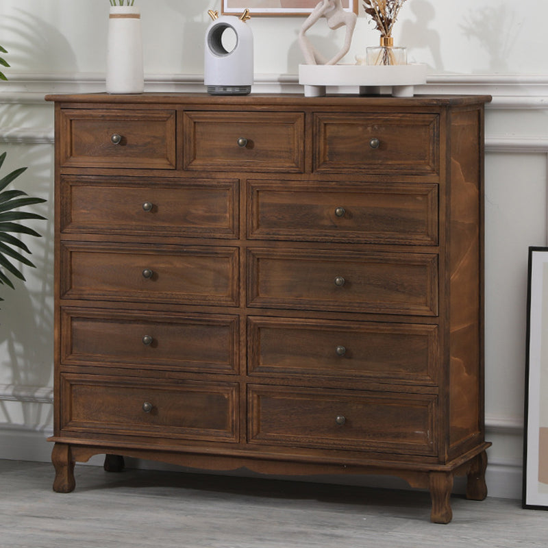 13.65/13.45 Inch Width Storage Chest American Traditional Storage Chest Dresser 39"L x 14"W x 37"H Brown Clearhalo 'Bedroom Furniture' 'Dressers & Chests' 'dressers_chests' 'furn' 'furn_dressers_chests' 'Furniture' 6822741