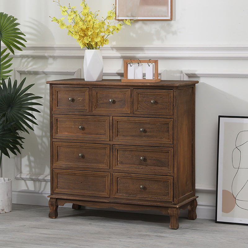 13.65/13.45 Inch Width Storage Chest American Traditional Storage Chest Dresser 31.5"L x 14"W x 31"H Brown Clearhalo 'Bedroom Furniture' 'Dressers & Chests' 'dressers_chests' 'furn' 'furn_dressers_chests' 'Furniture' 6822750