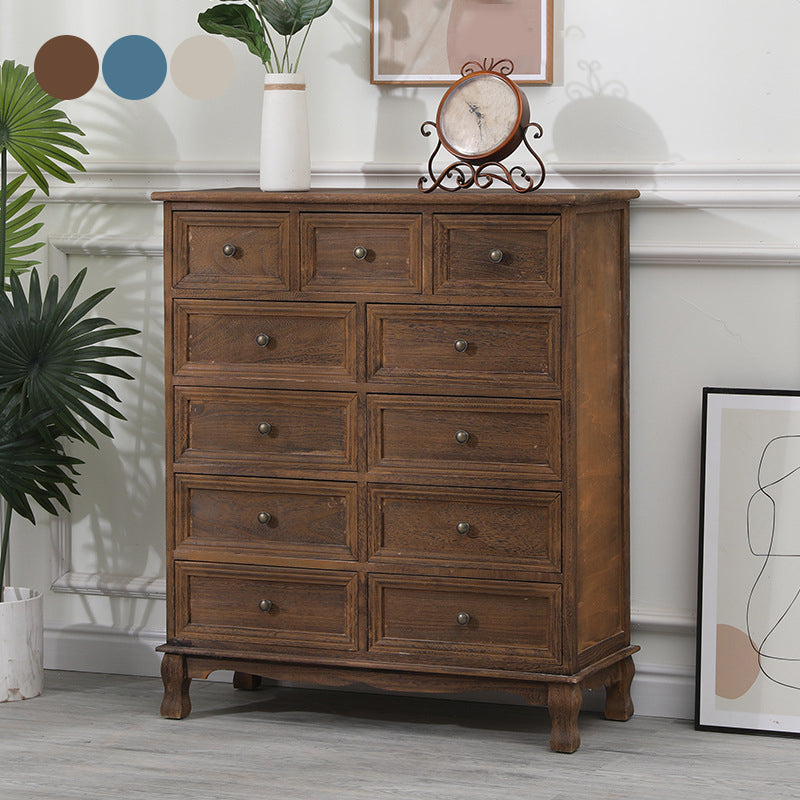 13.65/13.45 Inch Width Storage Chest American Traditional Storage Chest Dresser 31.5"L x 14"W x 37"H Brown Clearhalo 'Bedroom Furniture' 'Dressers & Chests' 'dressers_chests' 'furn' 'furn_dressers_chests' 'Furniture' 6822753