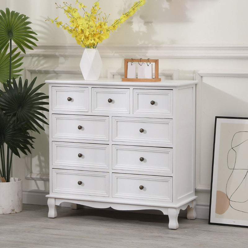 13.65/13.45 Inch Width Storage Chest American Traditional Storage Chest Dresser 24"L x 14"W x 31"H White Clearhalo 'Bedroom Furniture' 'Dressers & Chests' 'dressers_chests' 'furn' 'furn_dressers_chests' 'Furniture' 6822762