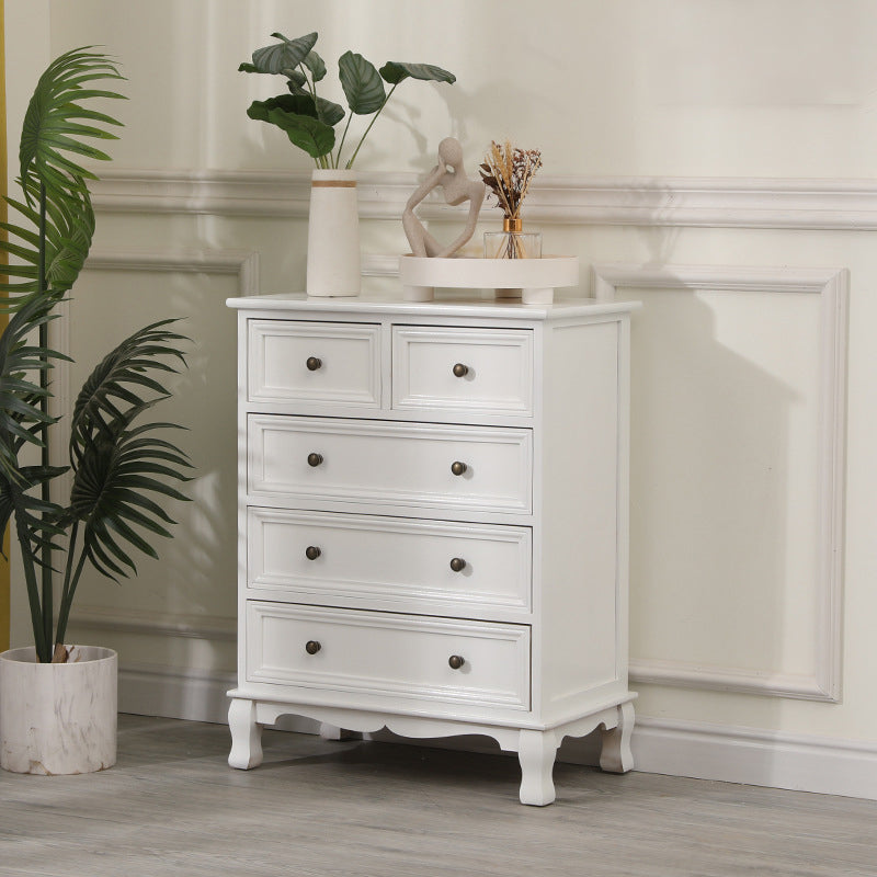 13.65/13.45 Inch Width Storage Chest American Traditional Storage Chest Dresser 24"L x 14"W x 31"H Ivory Clearhalo 'Bedroom Furniture' 'Dressers & Chests' 'dressers_chests' 'furn' 'furn_dressers_chests' 'Furniture' 6822769