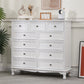13.65/13.45 Inch Width Storage Chest American Traditional Storage Chest Dresser 31.5"L x 14"W x 37"H Ivory Clearhalo 'Bedroom Furniture' 'Dressers & Chests' 'dressers_chests' 'furn' 'furn_dressers_chests' 'Furniture' 6822771