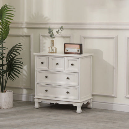 13.65/13.45 Inch Width Storage Chest American Traditional Storage Chest Dresser 23.6"L x 13.8"W x 25.2"H Ivory Clearhalo 'Bedroom Furniture' 'Dressers & Chests' 'dressers_chests' 'furn' 'furn_dressers_chests' 'Furniture' 6822772