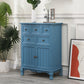 13.65/13.45 Inch Width Storage Chest American Traditional Storage Chest Dresser 24"L x 14"W x 33"H Blue Clearhalo 'Bedroom Furniture' 'Dressers & Chests' 'dressers_chests' 'furn' 'furn_dressers_chests' 'Furniture' 6822773