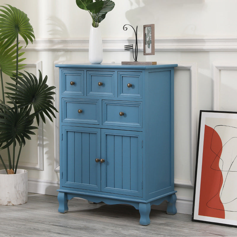 13.65/13.45 Inch Width Storage Chest American Traditional Storage Chest Dresser 24"L x 14"W x 33"H Blue Clearhalo 'Bedroom Furniture' 'Dressers & Chests' 'dressers_chests' 'furn' 'furn_dressers_chests' 'Furniture' 6822773