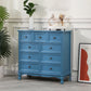 13.65/13.45 Inch Width Storage Chest American Traditional Storage Chest Dresser 31.5"L x 14"W x 31"H Gray Blue Clearhalo 'Bedroom Furniture' 'Dressers & Chests' 'dressers_chests' 'furn' 'furn_dressers_chests' 'Furniture' 6822776