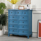 13.65/13.45 Inch Width Storage Chest American Traditional Storage Chest Dresser 31.5"L x 14"W x 37"H Gray Blue Clearhalo 'Bedroom Furniture' 'Dressers & Chests' 'dressers_chests' 'furn' 'furn_dressers_chests' 'Furniture' 6822777
