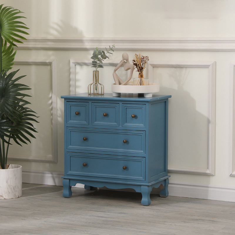 13.65/13.45 Inch Width Storage Chest American Traditional Storage Chest Dresser 23.6"L x 13.8"W x 25.2"H Gray Blue Clearhalo 'Bedroom Furniture' 'Dressers & Chests' 'dressers_chests' 'furn' 'furn_dressers_chests' 'Furniture' 6822778