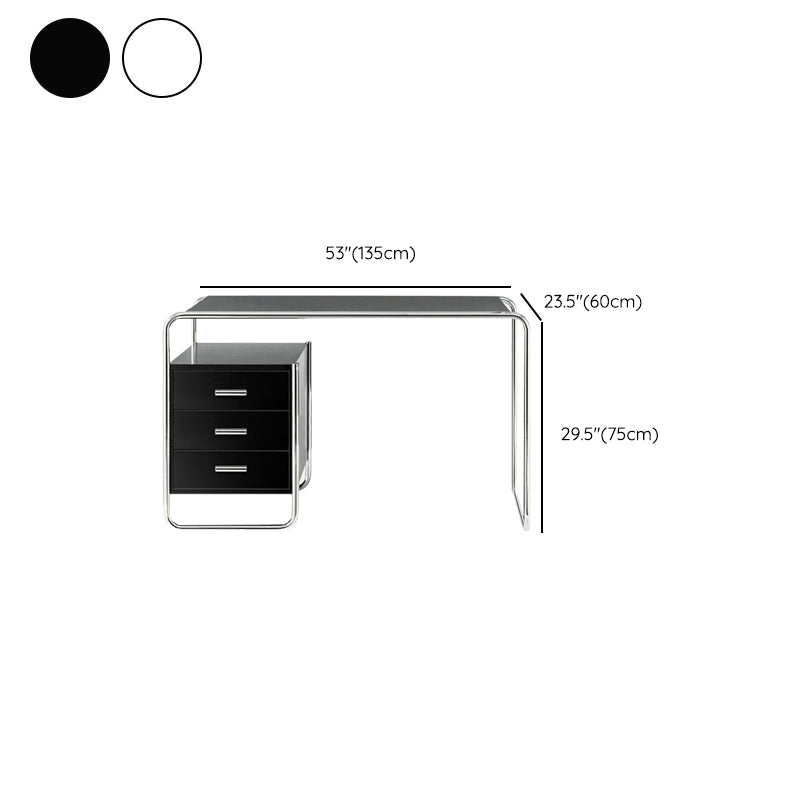 オフィス用の現代の木製オフィスデスク長方形のライティングデスク