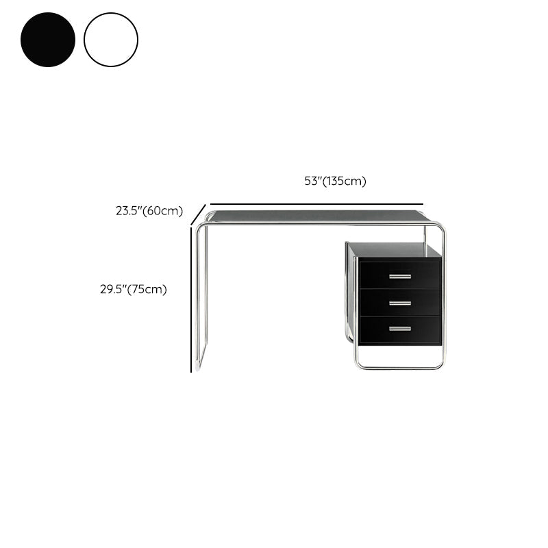 オフィス用の現代の木製オフィスデスク長方形のライティングデスク