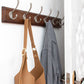 Brown Wooden Coat Hanger Modern Style Minimalist Home Wall Hanging Coat Rack Clearhalo 'Entry & Mudroom Furniture' 'furn' 'furn_hall_tree_coat_racks' 'Furniture' 'Hall Trees & Coat Racks' 'hall_tree_coat_racks' 6823084