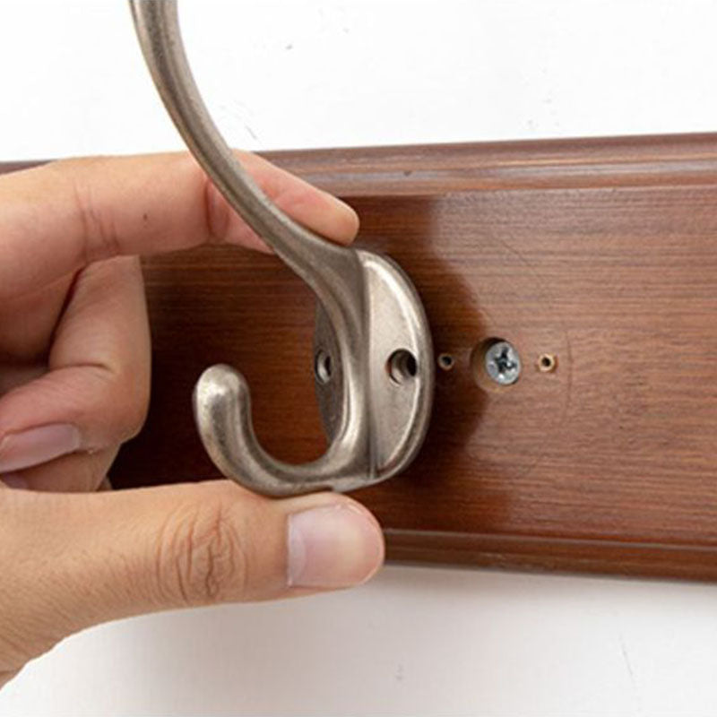 Brown Wooden Coat Hanger Modern Style Minimalist Home Wall Hanging Coat Rack Clearhalo 'Entry & Mudroom Furniture' 'furn' 'furn_hall_tree_coat_racks' 'Furniture' 'Hall Trees & Coat Racks' 'hall_tree_coat_racks' 6823091