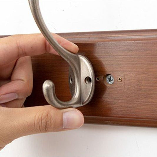 Colgador de madera marrón estilo moderno de la pared de la pared de la pared para el hogar