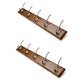 Brown Wooden Coat Hanger Modern Style Minimalist Home Wall Hanging Coat Rack 2 Piece Set 5 Clearhalo 'Entry & Mudroom Furniture' 'furn' 'furn_hall_tree_coat_racks' 'Furniture' 'Hall Trees & Coat Racks' 'hall_tree_coat_racks' 6823093