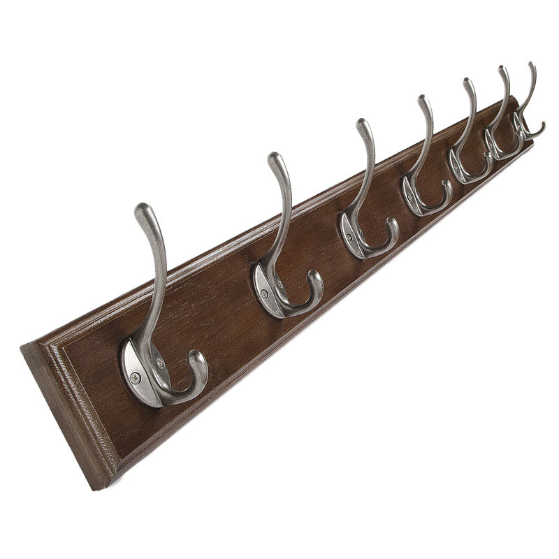 Brown Wooden Coat Hanger Modern Style Minimalist Home Wall Hanging Coat Rack Clearhalo 'Entry & Mudroom Furniture' 'furn' 'furn_hall_tree_coat_racks' 'Furniture' 'Hall Trees & Coat Racks' 'hall_tree_coat_racks' 6823095