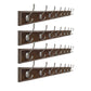 Brown Wooden Coat Hanger Modern Style Minimalist Home Wall Hanging Coat Rack 4 Piece Set 8 Clearhalo 'Entry & Mudroom Furniture' 'furn' 'furn_hall_tree_coat_racks' 'Furniture' 'Hall Trees & Coat Racks' 'hall_tree_coat_racks' 6823103