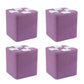 Modern Square Pouf Wooden Frame Cotton Pouf for Drawing Room Purple 4 Piece Set Clearhalo 'furn' 'furn_ottomans_poufs' 'Furniture' 'Living Room Furniture' 'Ottomans & Poufs' 'ottomans_poufs' 6823151