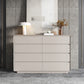 15.6-inch W Modern Storage Chest Manufactured Wood Storage Chest Dresser 53"L x 16"W x 37"H Grey Clearhalo 'Bedroom Furniture' 'Dressers & Chests' 'dressers_chests' 'furn' 'furn_dressers_chests' 'Furniture' 6823227