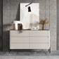 15.6-inch W Modern Storage Chest Manufactured Wood Storage Chest Dresser 43"L x 16"W x 33"H Grey Clearhalo 'Bedroom Furniture' 'Dressers & Chests' 'dressers_chests' 'furn' 'furn_dressers_chests' 'Furniture' 6823239
