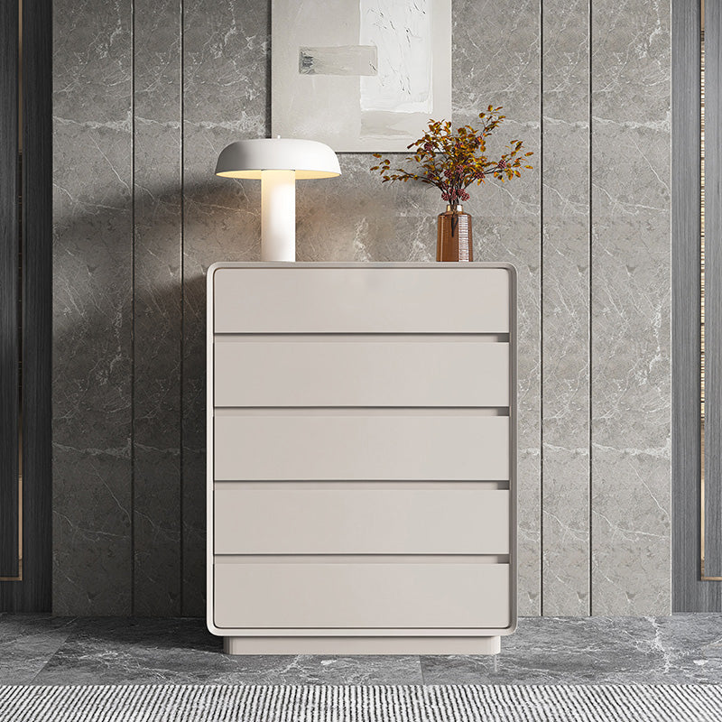15.6-inch W Modern Storage Chest Manufactured Wood Storage Chest Dresser 27.5"L x 16"W x 42.5"H Grey Clearhalo 'Bedroom Furniture' 'Dressers & Chests' 'dressers_chests' 'furn' 'furn_dressers_chests' 'Furniture' 6823242