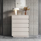 15.6-inch W Modern Storage Chest Manufactured Wood Storage Chest Dresser 49"L x 16"W x 32"H Grey Clearhalo 'Bedroom Furniture' 'Dressers & Chests' 'dressers_chests' 'furn' 'furn_dressers_chests' 'Furniture' 6823249