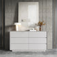 15.6-inch W Modern Storage Chest Manufactured Wood Storage Chest Dresser 59"L x 16"W x 32"H Light Gray Clearhalo 'Bedroom Furniture' 'Dressers & Chests' 'dressers_chests' 'furn' 'furn_dressers_chests' 'Furniture' 6823253