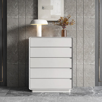 15.6-inch W Modern Storage Chest Manufactured Wood Storage Chest Dresser 27.5"L x 16"W x 42.5"H Light Gray Clearhalo 'Bedroom Furniture' 'Dressers & Chests' 'dressers_chests' 'furn' 'furn_dressers_chests' 'Furniture' 6823256