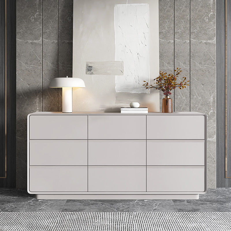15.6-inch W Modern Storage Chest Manufactured Wood Storage Chest Dresser 71"L x 16"W x 32"H Light Gray Clearhalo 'Bedroom Furniture' 'Dressers & Chests' 'dressers_chests' 'furn' 'furn_dressers_chests' 'Furniture' 6823257