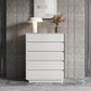 15.6-inch W Modern Storage Chest Manufactured Wood Storage Chest Dresser 49"L x 16"W x 32"H Light Gray Clearhalo 'Bedroom Furniture' 'Dressers & Chests' 'dressers_chests' 'furn' 'furn_dressers_chests' 'Furniture' 6823259