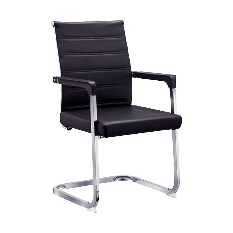 Silla de escritorio de malla ergonómica silla de oficina de metal contemporánea con brazo