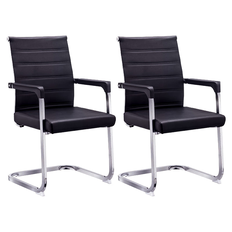 Silla de escritorio de malla ergonómica silla de oficina de metal contemporánea con brazo