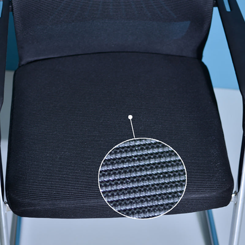 Silla de escritorio de malla ergonómica silla de oficina de metal contemporánea con brazo