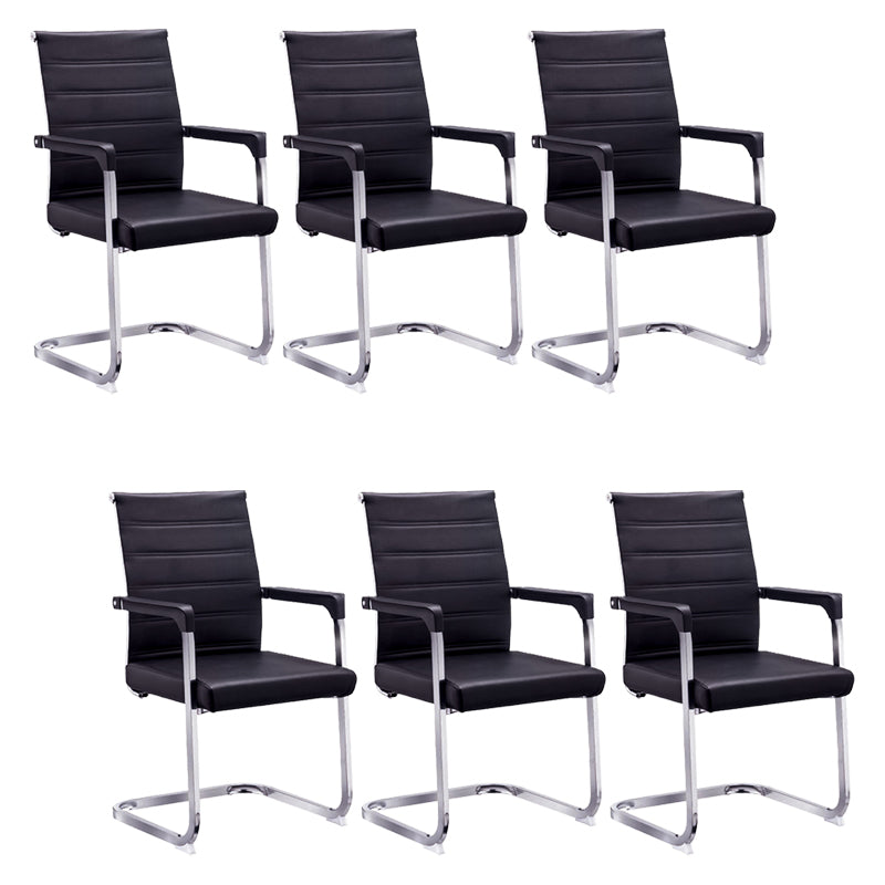 Silla de escritorio de malla ergonómica silla de oficina de metal contemporánea con brazo