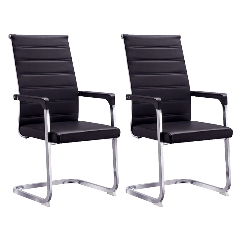 Silla de escritorio de malla ergonómica silla de oficina de metal contemporánea con brazo