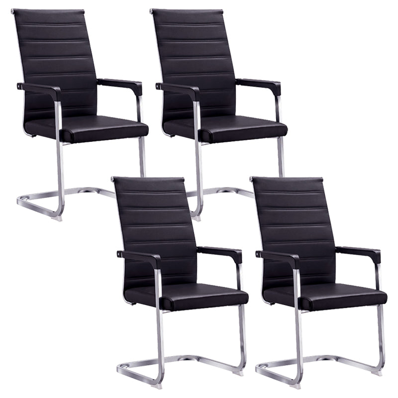 Silla de escritorio de malla ergonómica silla de oficina de metal contemporánea con brazo