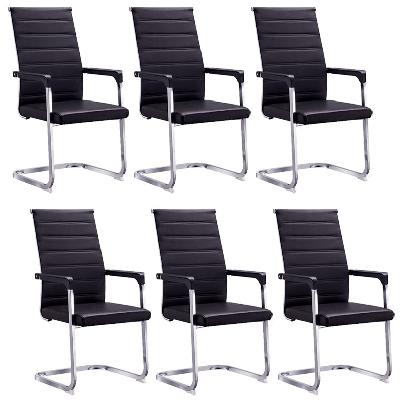 Silla de escritorio de malla ergonómica silla de oficina de metal contemporánea con brazo