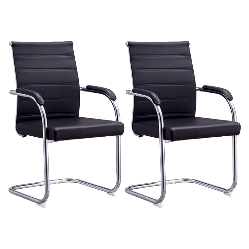 Silla de escritorio de malla ergonómica silla de oficina de metal contemporánea con brazo