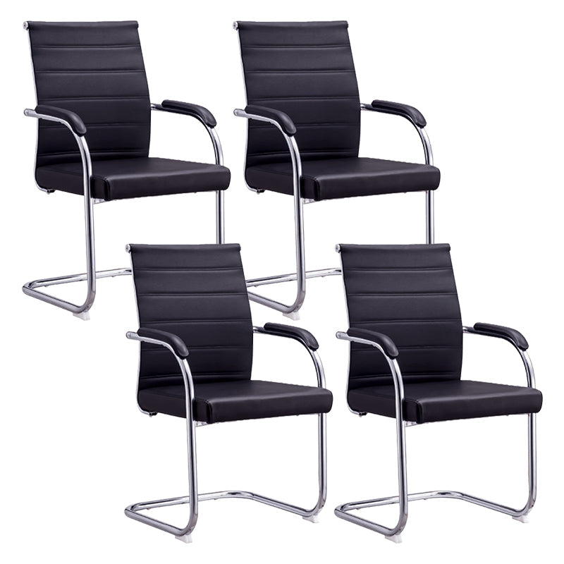 Silla de escritorio de malla ergonómica silla de oficina de metal contemporánea con brazo