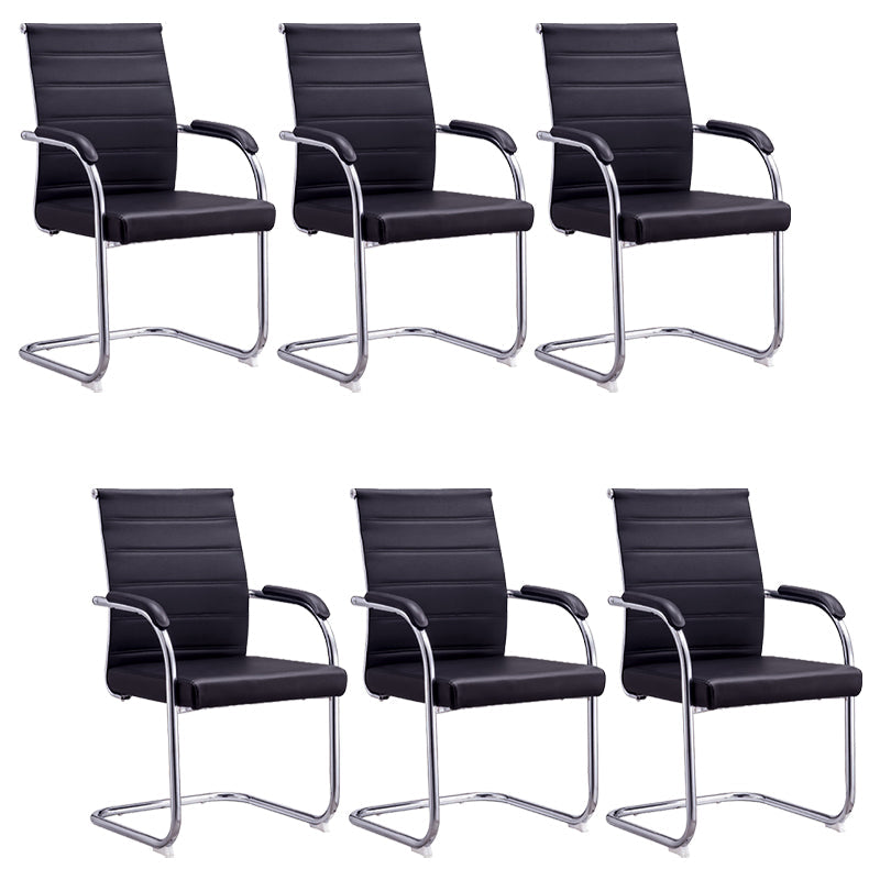 Silla de escritorio de malla ergonómica silla de oficina de metal contemporánea con brazo