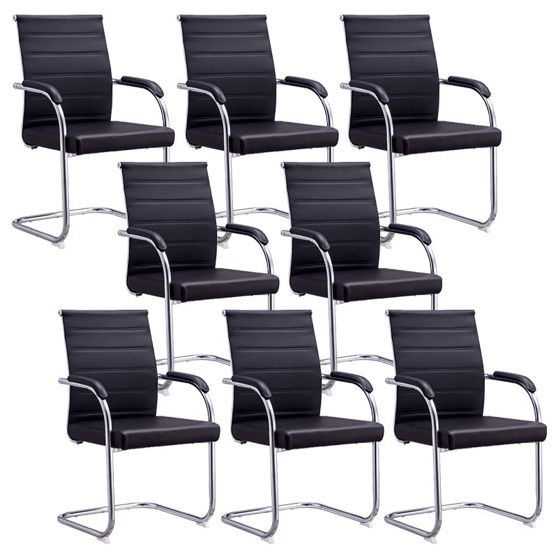 Silla de escritorio de malla ergonómica silla de oficina de metal contemporánea con brazo