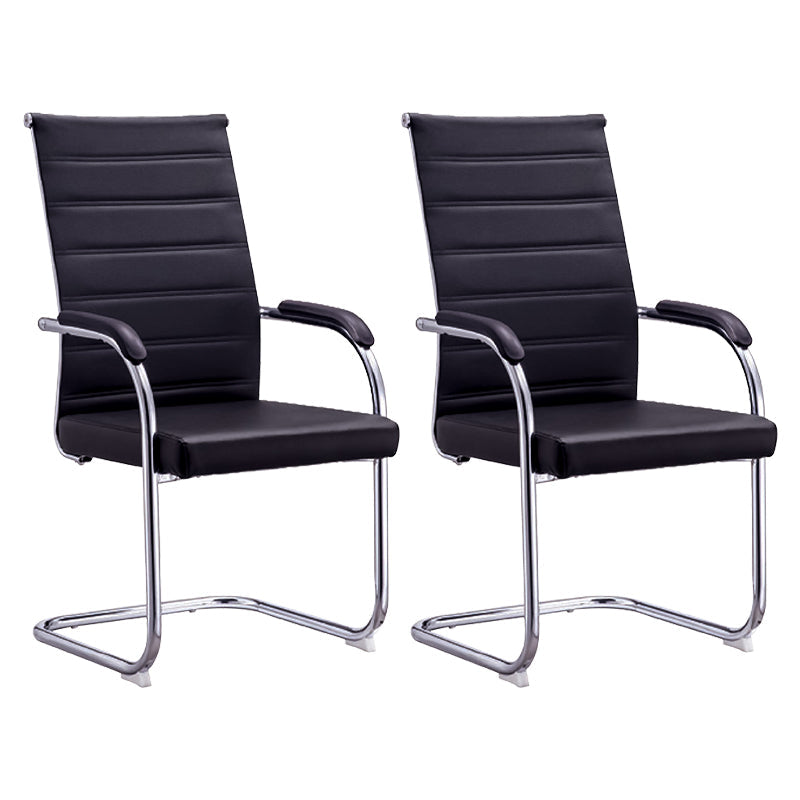 Silla de escritorio de malla ergonómica silla de oficina de metal contemporánea con brazo