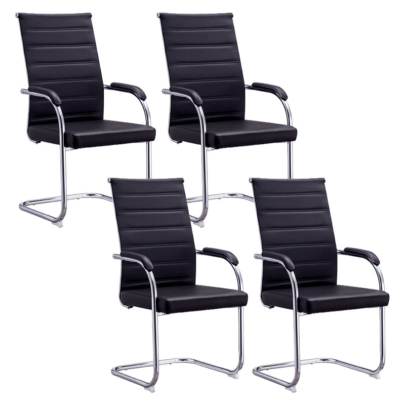 Silla de escritorio de malla ergonómica silla de oficina de metal contemporánea con brazo