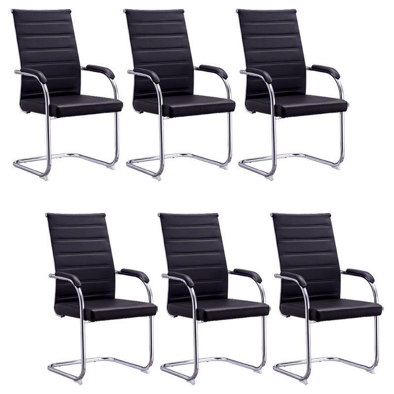 Silla de escritorio de malla ergonómica silla de oficina de metal contemporánea con brazo