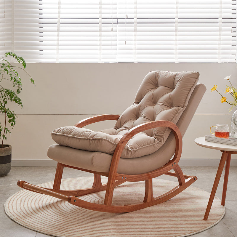 Sedia a dondolo imbottita moderna salone pigro sedia di divano pigro